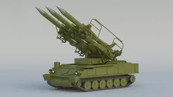 2K12 Kub SA-6 Gainful 3D model