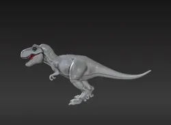 3D Printable Articulated T-Rex Toy with Flexible Joints and Realistic Details