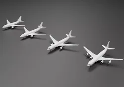 Airbus  A300 A310 A330 A340 Pack 3D model