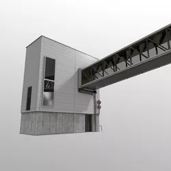 Airport Jet Bridge Low-poly 3D model