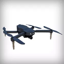 black drone 3D model Low-poly 3D model