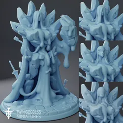 Boss Slime / Crystal Slime Golem ( Female Plasmoid / Slime Girl / Goo Girl / Gelatinous Cube Monster Golem / Worlds Beyond Brawl / One Page Rules OPR Compatible )
