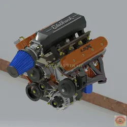 CHEVROLET LSX with EDELBROCK PRO FLOW XT - ENGINE