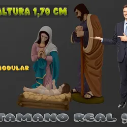 CHRISTMAS ""REAL SIZE"" MYSTERY NATIVITY SCENE