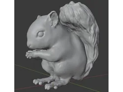 Cute Fat Baby Squirrel