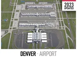 Denver Airport Low-poly 3D model