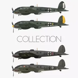 Heinkel He 111 - Battle of Britain Collection Low-poly 3D model