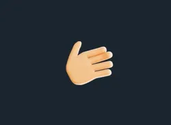 Like Hand 3D Emoji Thumbs UP Low-poly 3D model