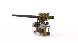 Machine Naval gun 50 mm  3D model
