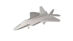 Military Plane concept Low-poly 3D model