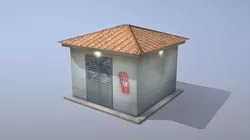 MilitaryBase PortoVelho Transformer Low-poly 3D model