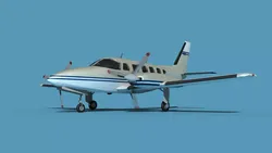 Piper PA-31-350 Navajo Chieftain V13 3D model
