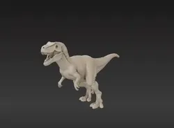 Poseable T-Rex Dinosaur Model with Balanced Proportions, 3MF Included