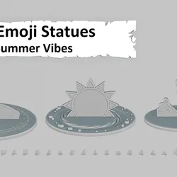 Summer Vibes Medium Pack Emoji Statues