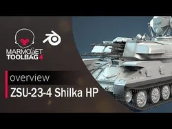 ZSU-23-4 Shilka High-Poly 3D model