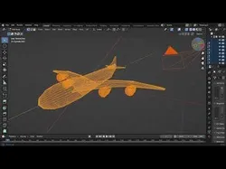 Aeroplan four engine air bus  Low-poly 3D model