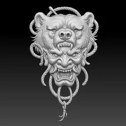 Bear Relief 3D print model