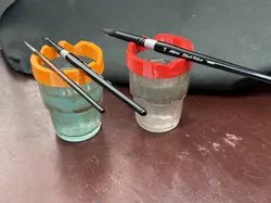 Brush Rest for Water Jars / Pinselablage für Wassergläser