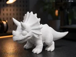 Cute Chibi Triceratops – Quality Detailed 3D Print