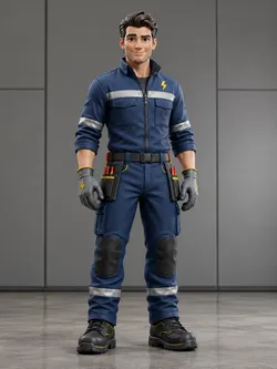 Elektriker-Figur - Electrician figure