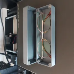Eyeglass case with magnets