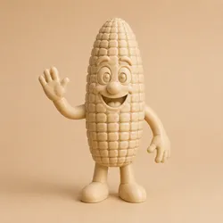 Freundlicher Mais-Charakter - Friendly corn character