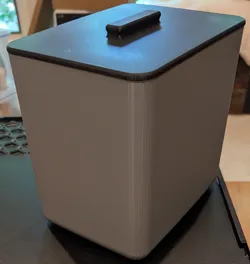 Grocery TShirt Bag Trash Can, Added a Round Bag Holder