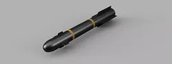 Hellfire missile without IR seaker head 3D model