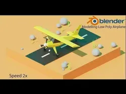 Low Poly Airplane Isometric Low-poly 3D model