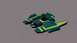 Low poly Spaceship Low-poly 3D model Low-poly 3D model