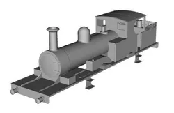 LSWR 0415 loco Original boiler type 1/148 scale