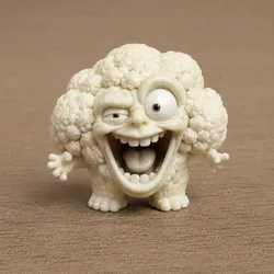 Lustige Blumenkohl-Figur - Funny cauliflower figure