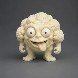 Lustiger Blumenkohl-Charakter - Funny cauliflower character