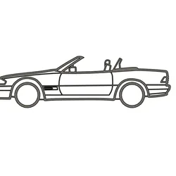 Mercedes SL R129 wall decoration