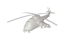 Military Helicopter concept 3D model