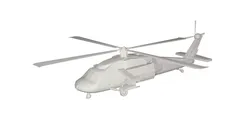 Military Helicopter concept 3D model
