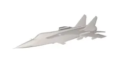 Military Plane concept Low-poly 3D model