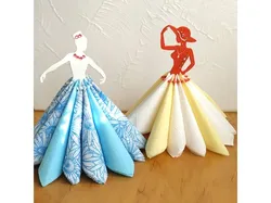 Napkin holder "Miss and ballerina"