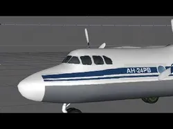 Private Aeroplane Rigged Low-poly 3D model