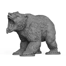 Roar Wild Bear 3D Print Model
