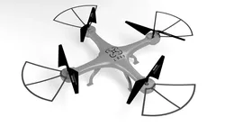 Simple  quadrocopter 3D model Low-poly 3D model