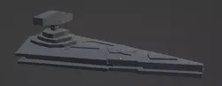 Star destroyer 3D model