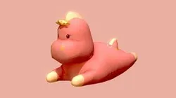 Stuffed Dino Pony Toy