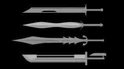 Sword Low-poly 3D model