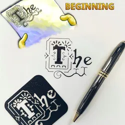 THE Beginning - A Writers first Word Stencil