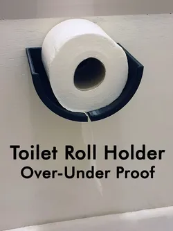 Toilet Roll Holder (Over-Under Proof)