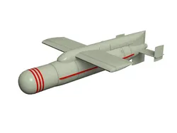 Type I-1 otsu wireless guided missile  3D model