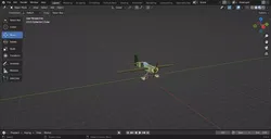 war plane Low-poly 3D model