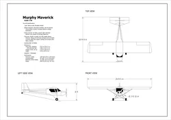 2D Murphy Maverick Aircraft 3D model