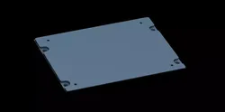 AIRBUS A320 OVERHEAD - DOWN BLANK RIGHT PANEL 3D print model